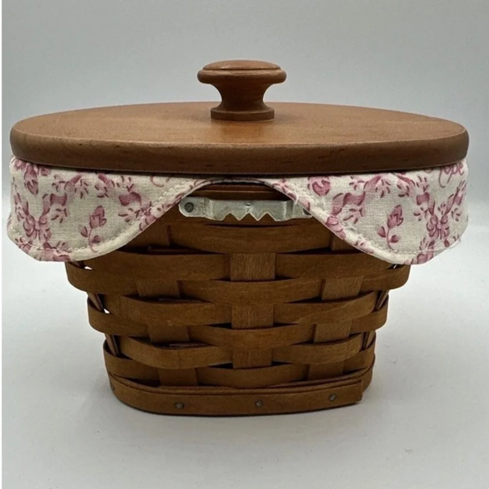 Longaberger‎ 2007 Horizon of Hope Basket Wood Lid Liner Protector Wall Mount 21